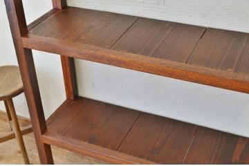 アンティーク家具　★古い木のアンティーク飾り棚(陳列棚)3