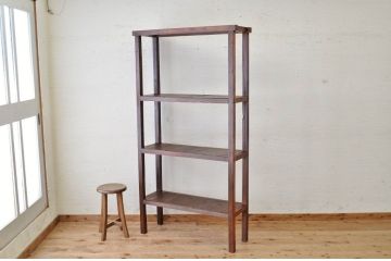 アンティーク家具　★古い木のアンティーク飾り棚(陳列棚)3