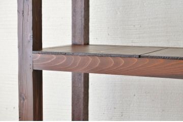 アンティーク家具　★古い木のアンティーク飾り棚(陳列棚)3