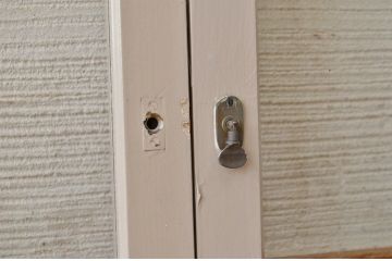 アンティークペイント引き戸(ガラス戸)2枚セット1