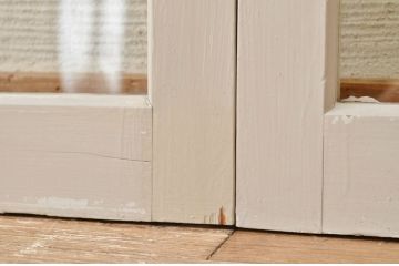 アンティークペイント引き戸(ガラス戸)2枚セット2