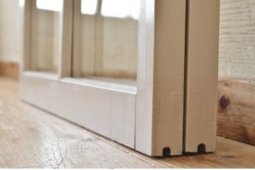アンティークペイント引き戸(ガラス戸)2枚セット2