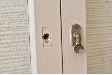 アンティークペイント引き戸(ガラス戸)2枚セット2