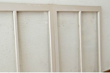 アンティークペイント引き戸(ガラス戸)2枚セット3