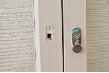 アンティークペイント引き戸(ガラス戸)2枚セット3
