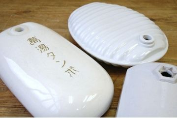 アンティーク雑貨　古い磁器製のレトロな湯たんぽ5個セット
