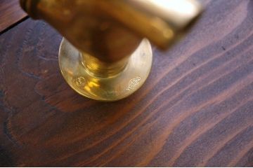 アンティーク雑貨　未使用品!重厚な真鍮の蛇口