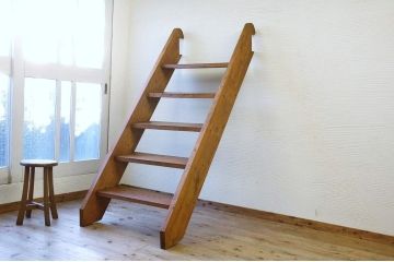 アンティーク雑貨　極上美品!総欅の大きな階段