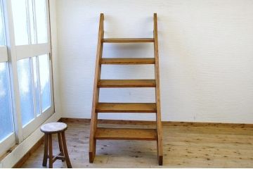 アンティーク雑貨　極上美品!総欅の大きな階段
