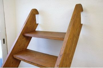 アンティーク雑貨　極上美品!総欅の大きな階段