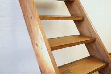 アンティーク雑貨　極上美品!総欅の大きな階段