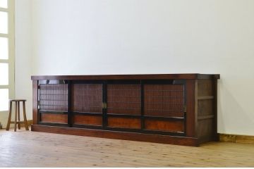 アンティーク家具　古民具　骨董　美しい8.5尺水屋箪笥サイドボード