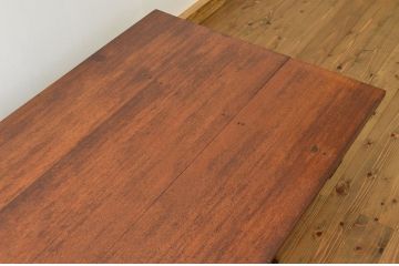 レトロ家具　昭和レトロ　古い木の特大組み立て式テーブル(作業台)