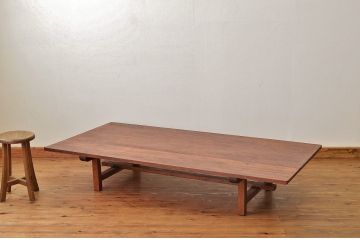 レトロ家具　昭和レトロ　古い木の特大組み立て式テーブル(作業台)