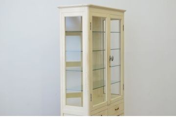 アンティーク家具　ペンキの剥げたアンティークケビント2(ガラスケース)
