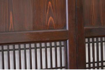 重厚!古いお家の格子帯戸4枚セット(アンティーク)