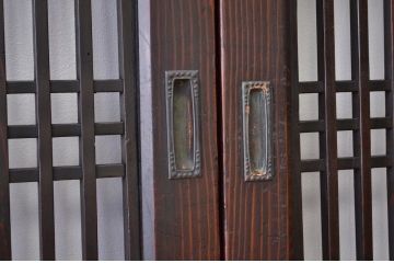 重厚!古いお家の格子帯戸4枚セット(アンティーク)