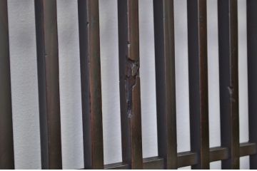 重厚!古いお家の格子帯戸4枚セット(アンティーク)
