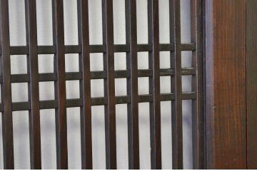 重厚!古いお家の格子帯戸4枚セット(アンティーク)
