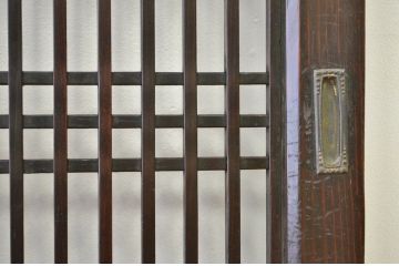 重厚!古いお家の格子帯戸4枚セット(アンティーク)