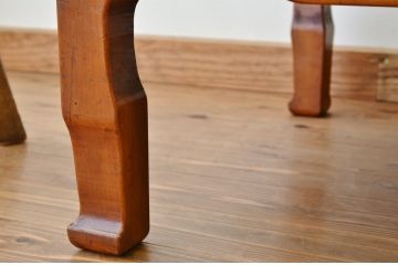 アンティーク家具　古い木の天板一枚板 座卓(アンティーク)
