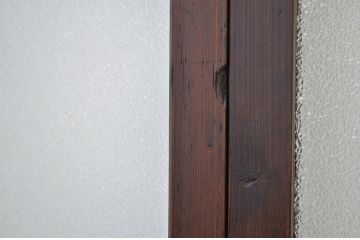 素敵なデザイン!幅の狭い変わり型ガラス戸2枚