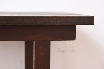 アンティーク家具　和製アンティーク　シンプルな古い木製サイドテーブル