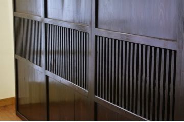 ★古民具　骨董　古いお家の格子帯戸4枚セット