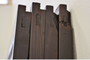 ★古民具　骨董　古いお家の格子帯戸4枚セット