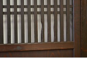 ★古民具　骨董　古いお家の格子帯戸4枚セット