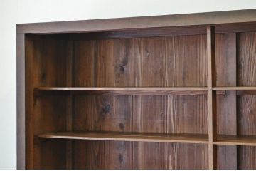 アンティーク家具　大きな二段重ね飾り棚(アンティーク陳列棚)?