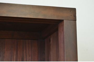 アンティーク家具　大きな二段重ね飾り棚(アンティーク陳列棚)?
