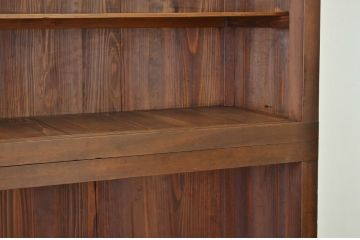 アンティーク家具　大きな二段重ね飾り棚(アンティーク陳列棚)?