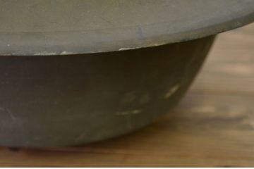 アンティーク雑貨　○古い真鍮羽釜・真鍮鍋2点セット