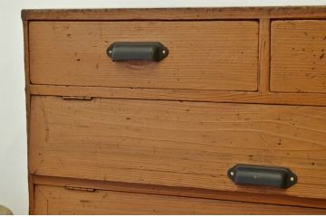 レトロ家具　昭和レトロ 引き出し付ペイントパタパタ下駄箱(収納棚)