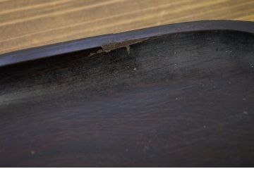 アンティーク雑貨　○古い水戸彫お盆硯箱など6点セット