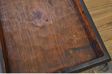 アンティーク雑貨　○古い水戸彫お盆硯箱など6点セット