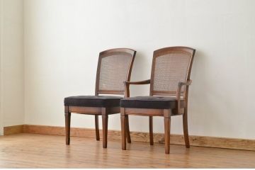 アンティーク家具　ジャンク マルニ製地中海シリーズダイニングチェア2脚