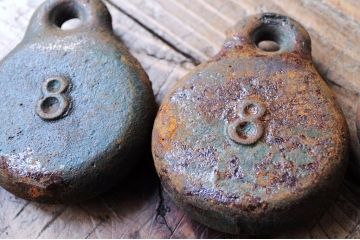 アンティーク雑貨　珍品希少!古い重りセット2
