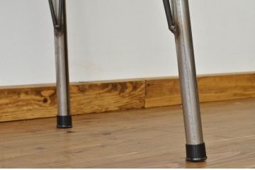 アンティーク家具　アンティーク　厚みのある古材を使用した鉄脚テーブル