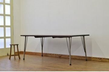 アンティーク家具　アンティーク 鉄脚の特大作業台(テーブル・アイアン)