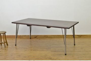 アンティーク家具　アンティーク 鉄脚の特大作業台(テーブル・アイアン)
