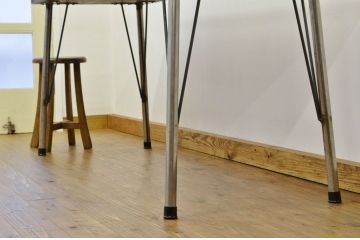 アンティーク家具　アンティーク　鉄脚の特大ダイニングテーブル(デスク)