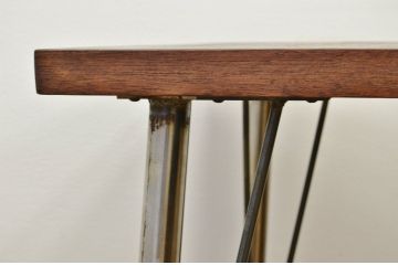 アンティーク家具　アンティーク　鉄脚の特大ダイニングテーブル(デスク)