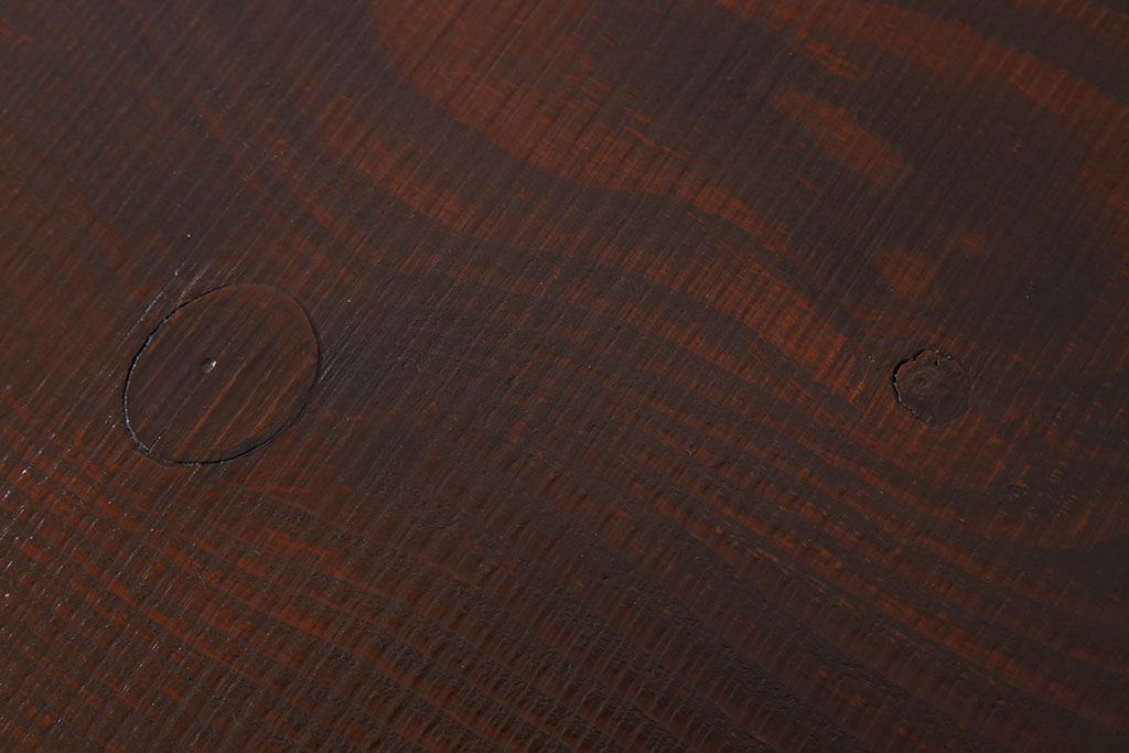 アンティーク家具　アンティーク 鉄脚と古い木の大きな作業台(テーブル・アイアン)