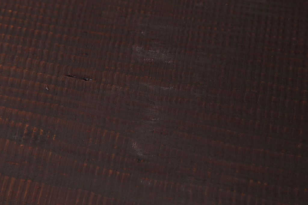 アンティーク家具　アンティーク 鉄脚と古い木の大きな作業台(テーブル・アイアン)