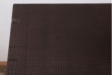 アンティーク家具　アンティーク 鉄脚と古い木の大きな作業台(テーブル・アイアン)