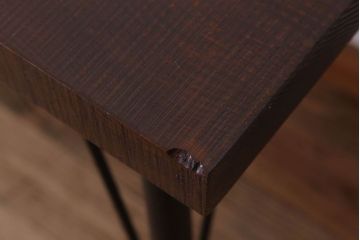 アンティーク家具　アンティーク 鉄脚と古い木の大きな作業台(テーブル・アイアン)