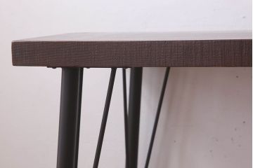 アンティーク家具　アンティーク 鉄脚と古い木の大きな作業台(テーブル・アイアン)