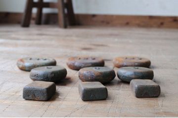 アンティーク雑貨　珍品希少!古い重りセット3
